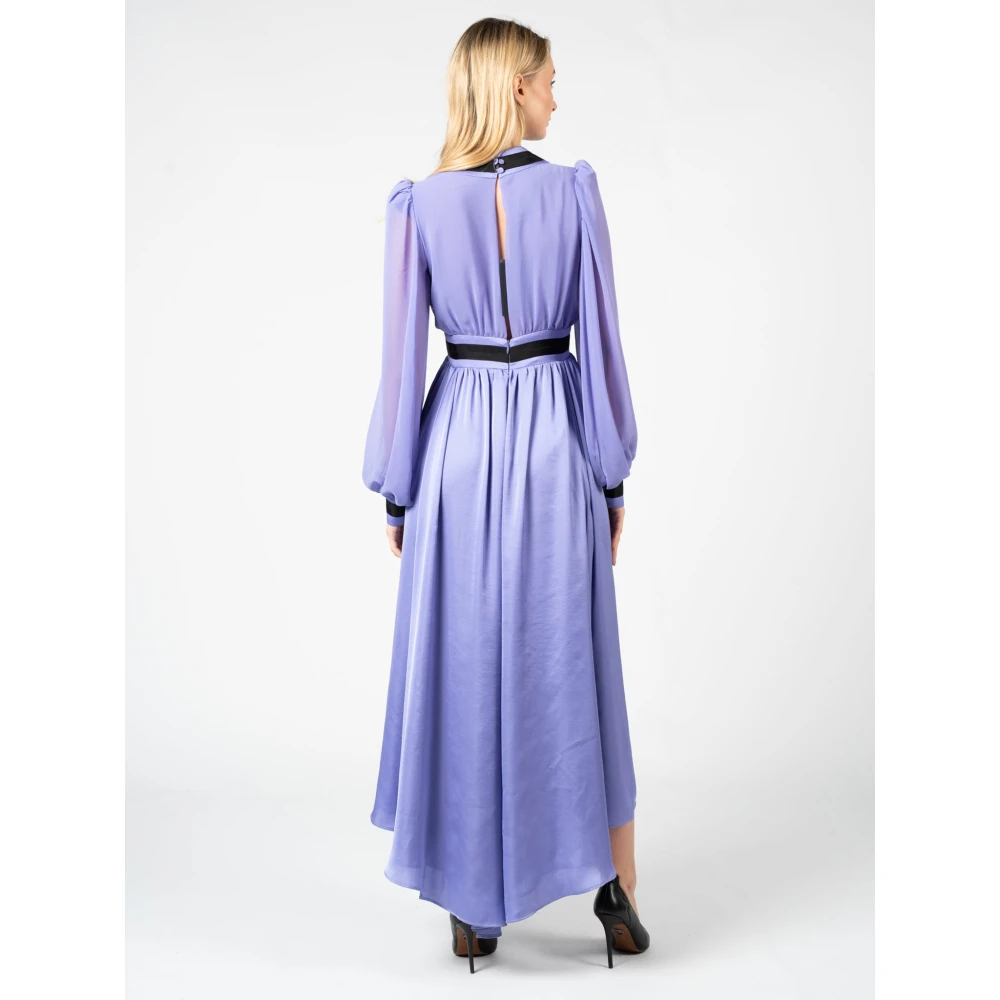pinko Elegante Maxi Jurk Purple Dames