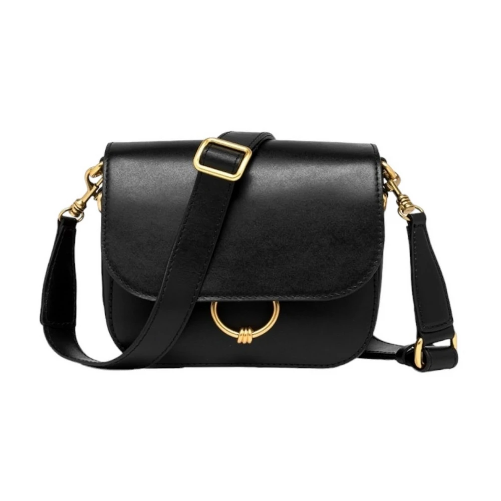 Gianni Chiarini Zwarte Leren Crossbody Tas Meg Black Dames