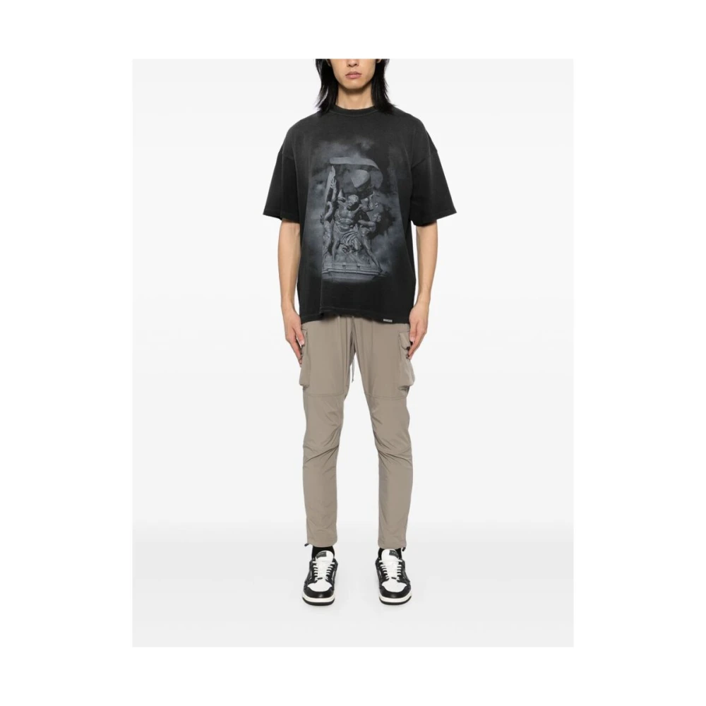 Represent Grafische Print Katoenen T-shirt Black Heren