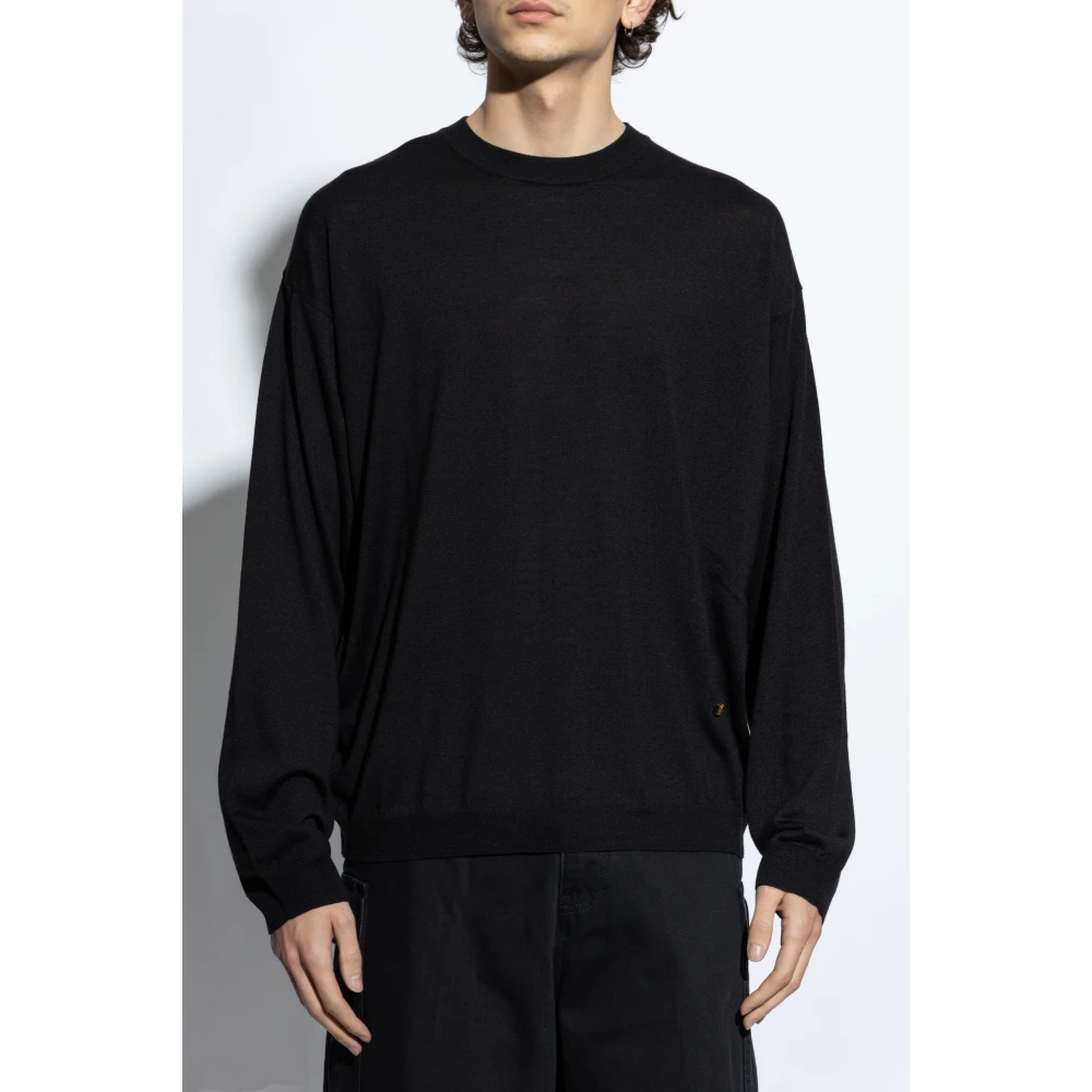 Moschino Wollen trui Black Heren