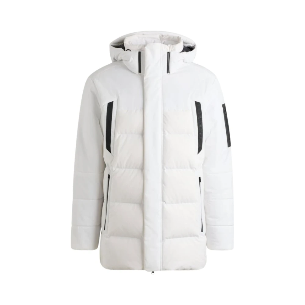 Hugo Mannelijk Wit Jassen Heren, L, Waterafstotende Dons Parka