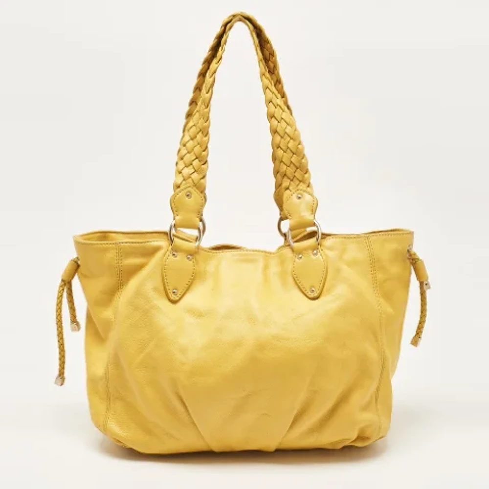 Michael Kors Pre-owned Leather shoulder-bags Yellow Dames