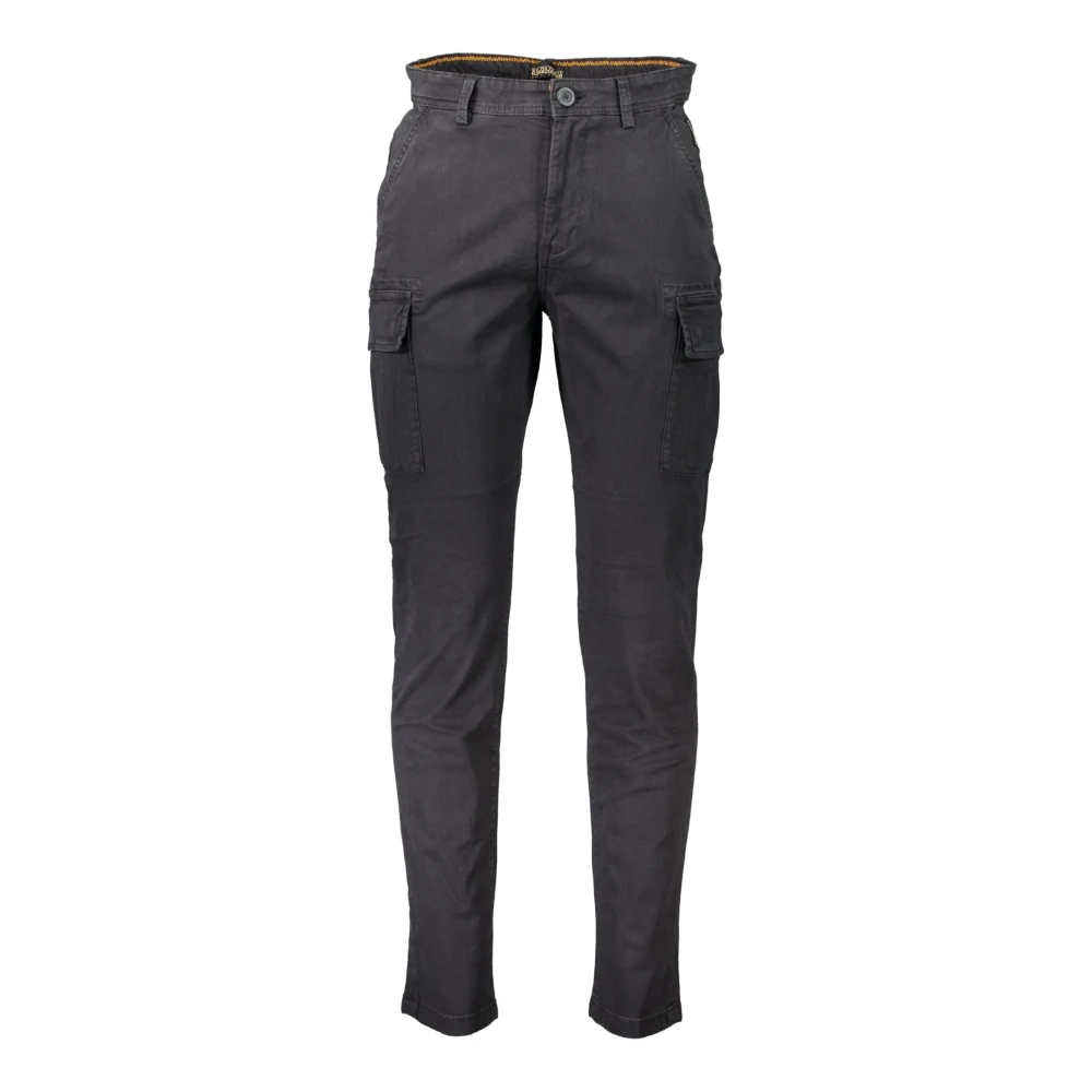 Napapijri Men's Black Trousers With Logo - Chinos - W36 - Trousers
