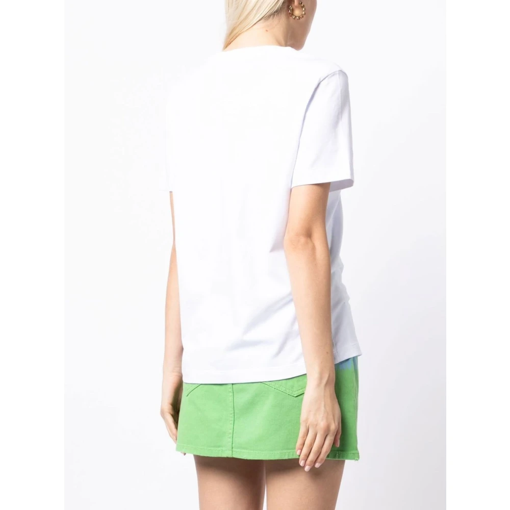Msgm Casual Katoenen T-Shirt White Dames