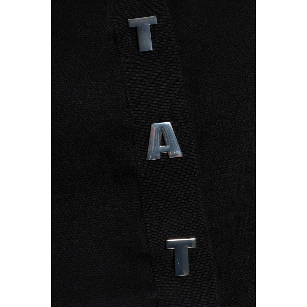 Rotate Birger Christensen Vest met afneembare schoudervullingen Black Dames