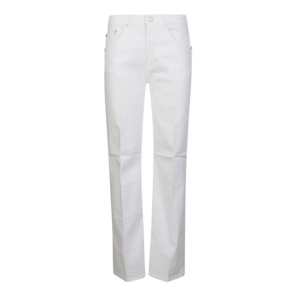 Dondup Klassieke Bull Denim Jeans White Dames