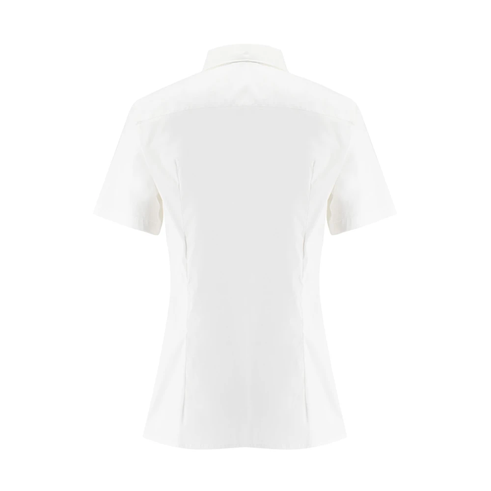 Aspesi Cotton Logo Blouse White Dames