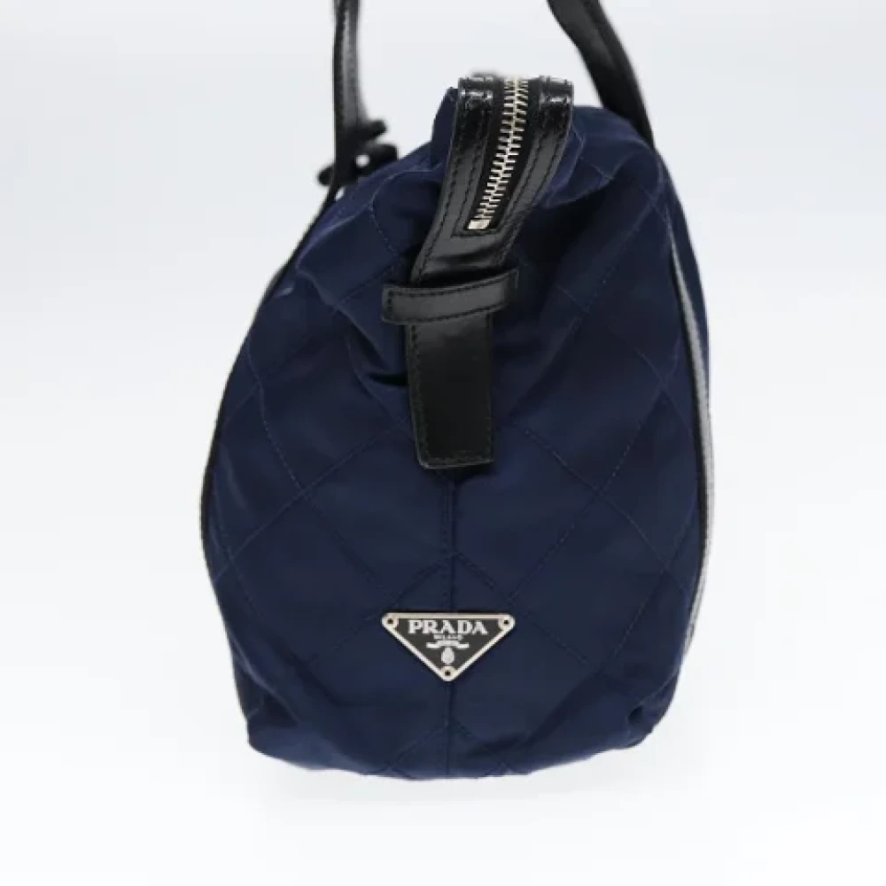 Prada Vintage Pre-owned Fabric prada-bags Blue Dames