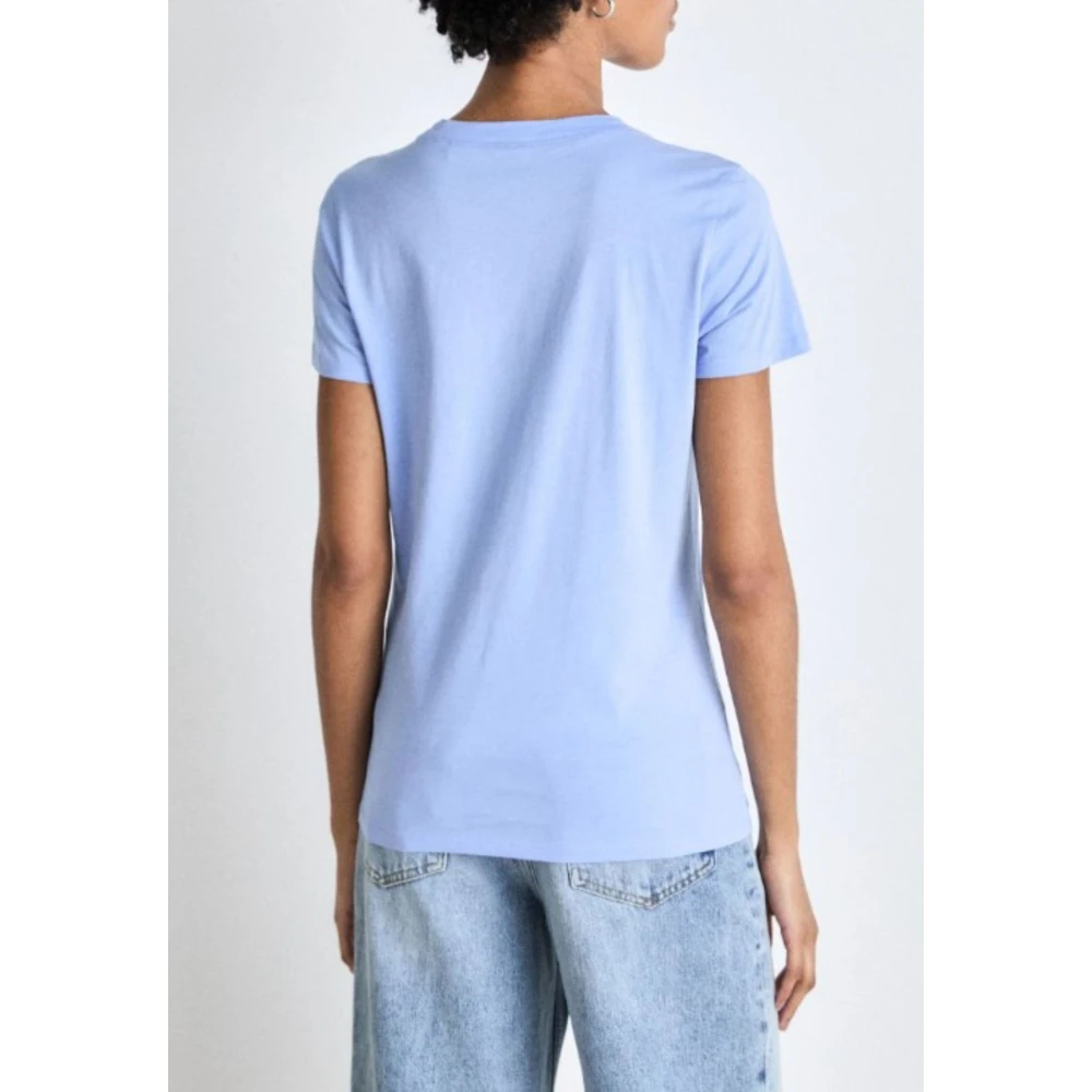 Hugo Boss Dames Logo T-shirt in Zwart Blue Dames