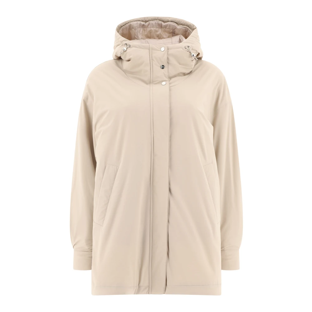 Herno Women's Beige Down Jackets, S, A-Shape Down Jacket