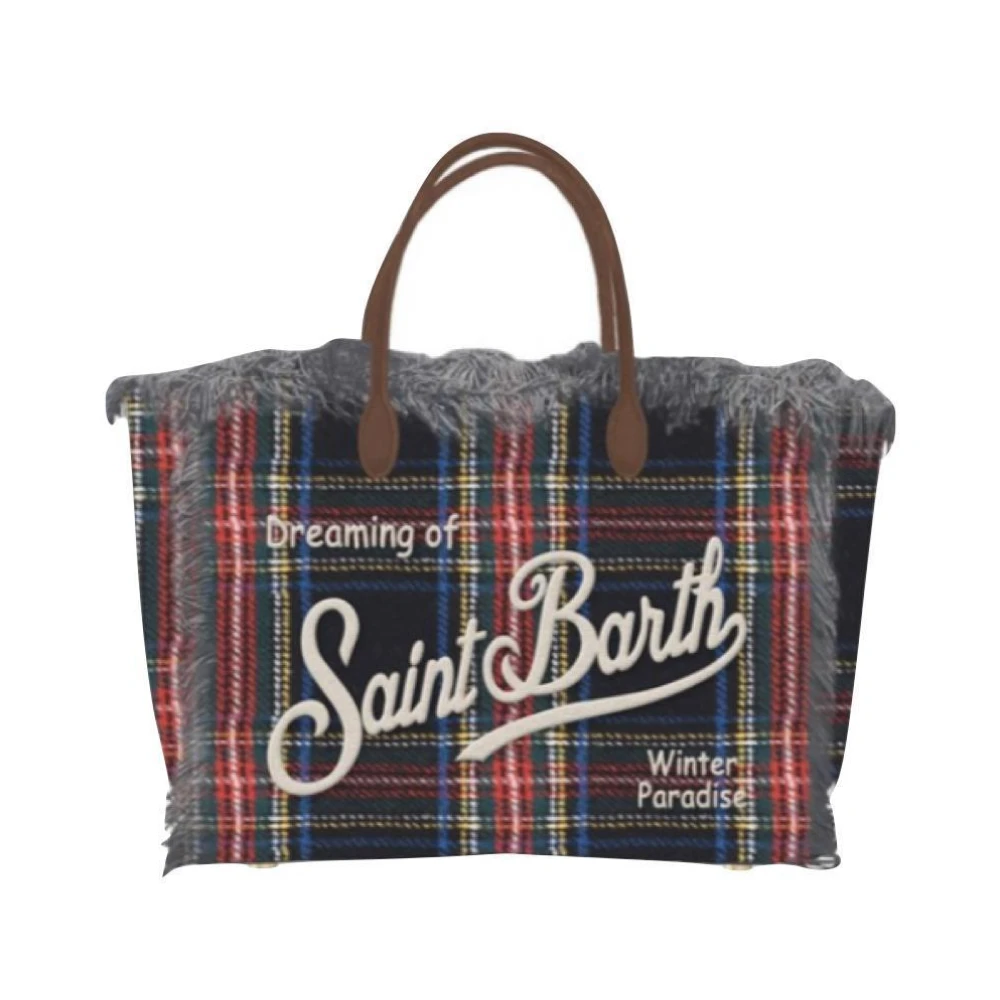 MC2 Saint Barth Tartan Colette Tas Blue Dames