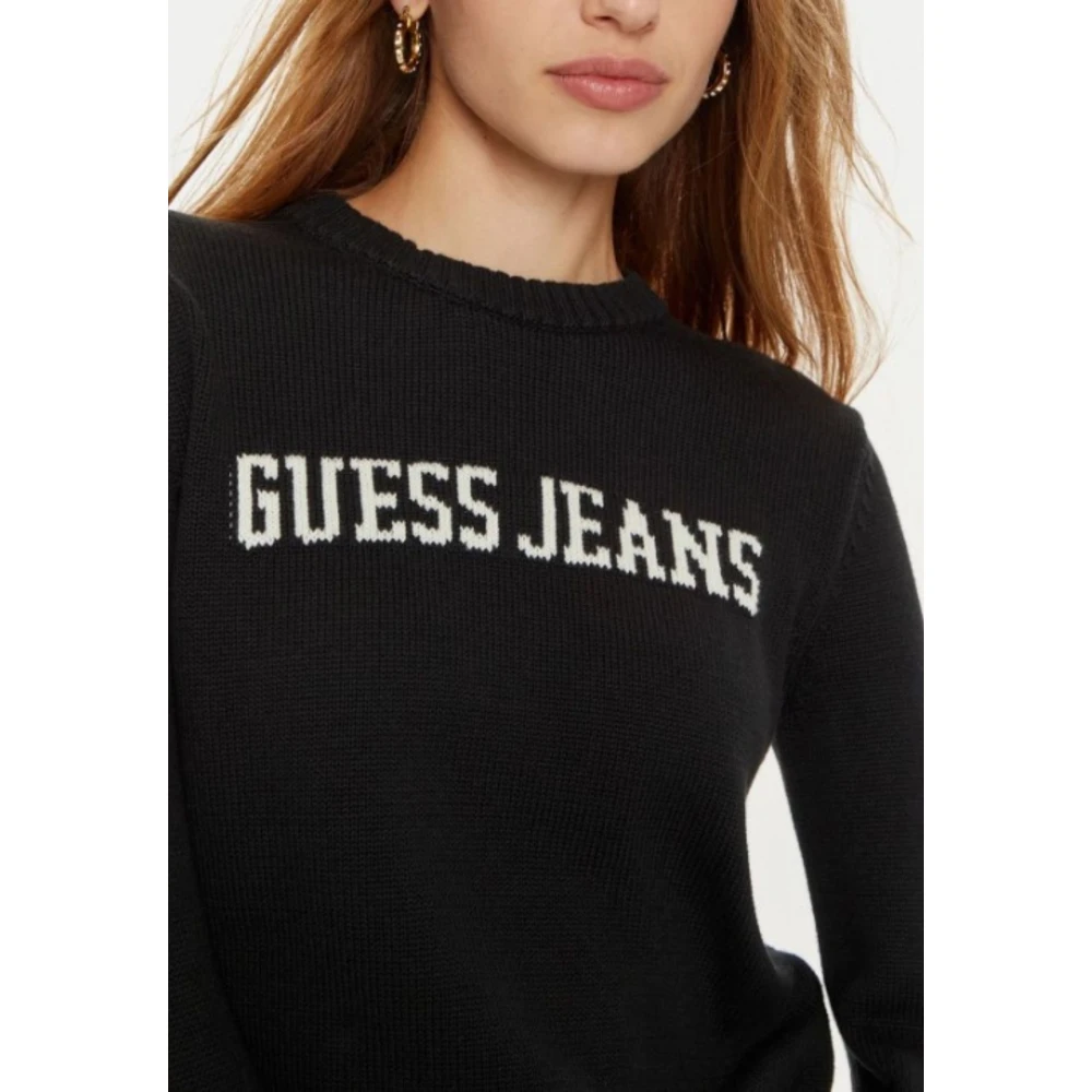 Guess Dames Trui Logo Black Dames