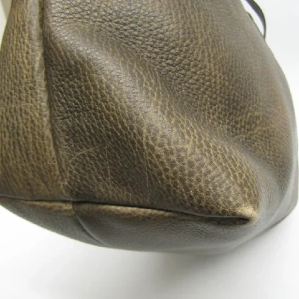 Gucci Vintage Pre-owned Leather gucci-bags Green Dames