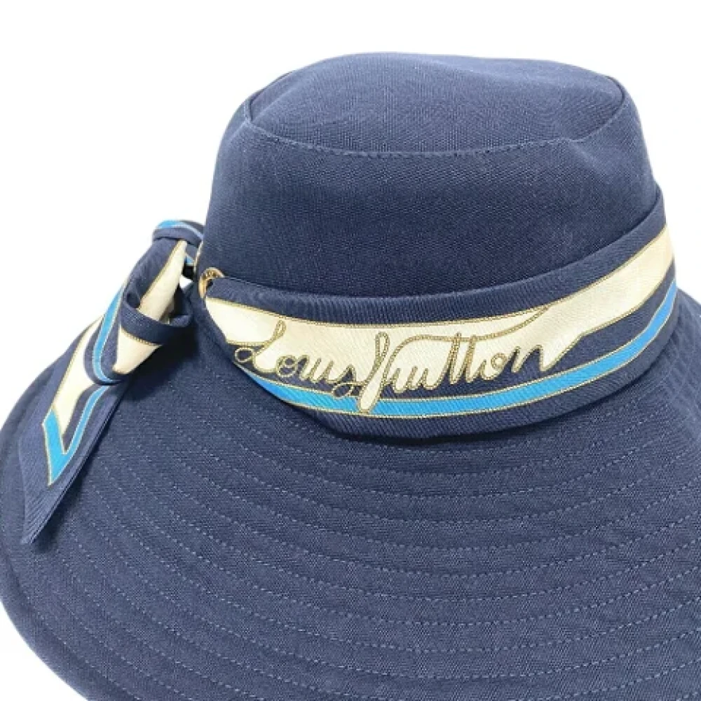 Louis Vuitton Vintage Pre-owned Fabric hats Blue Dames