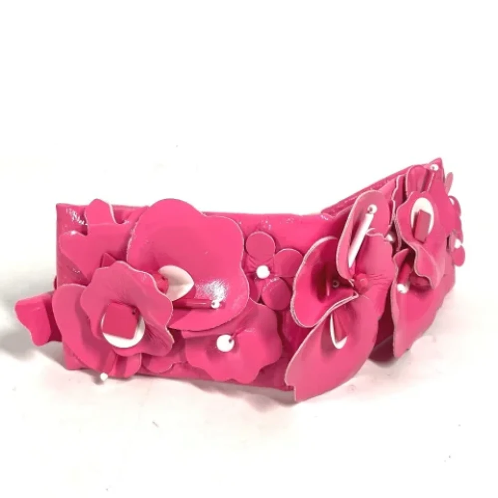 Miu Pre-owned Fabric hair-accessories Pink Dames
