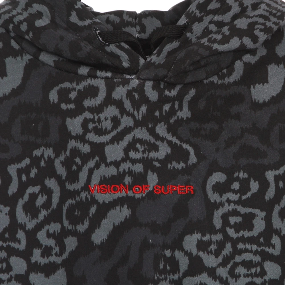 Vision OF Super Luipaard Lichtgewicht Hoodie Zwart Black Dames