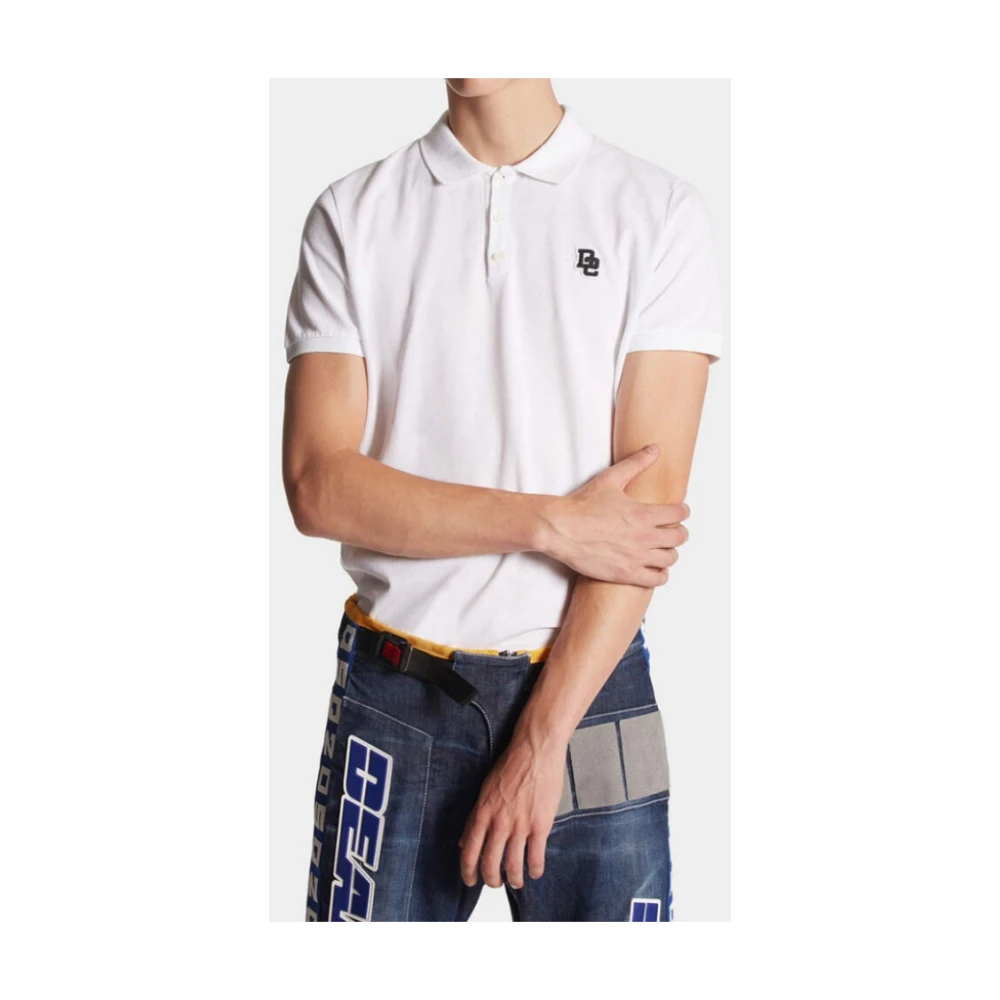 Dsquared2 Tennis Fit Polo Shirt White Heren