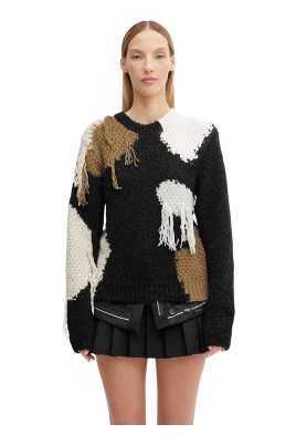 Sylvia Abstract Patchwork Sweater