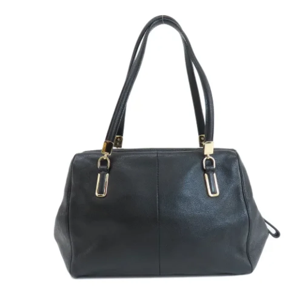 Coach Pre-owned Leather handbags Black Dames