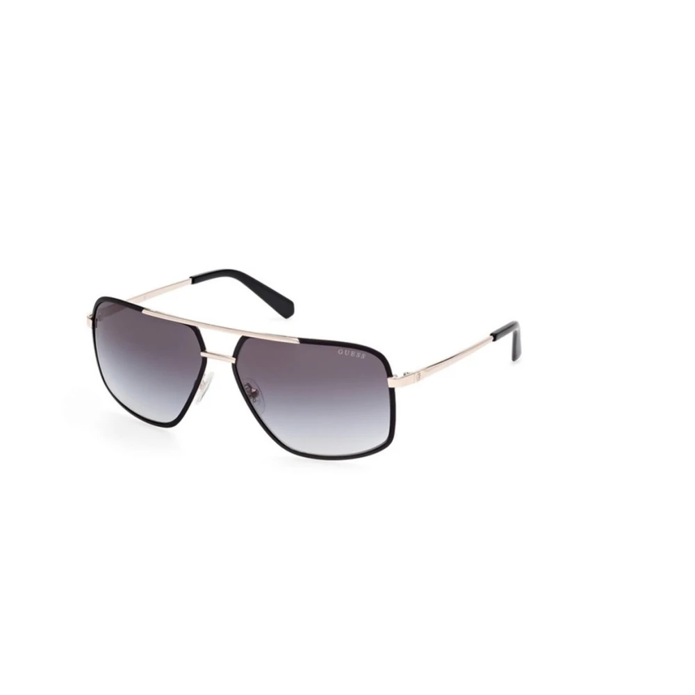 Guess Men's Black Sunglasses, 60 Mm, Aviator Metal Sunglasses