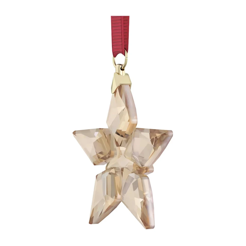 Swarovski Jaarlijkse Editie Feestelijk Ornament Unisex Goudkleurig 5648747 Beige Unisex