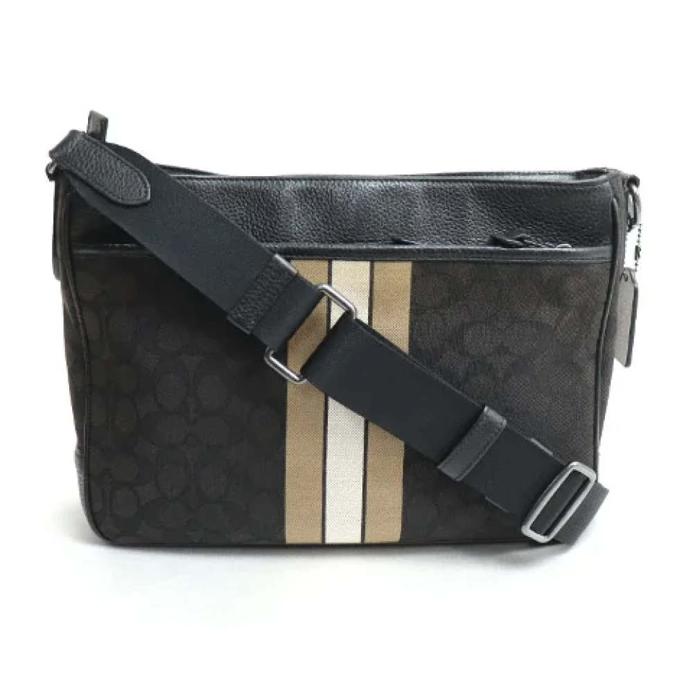 Coach Pre-owned Canvas crossbody-bags Black Dames