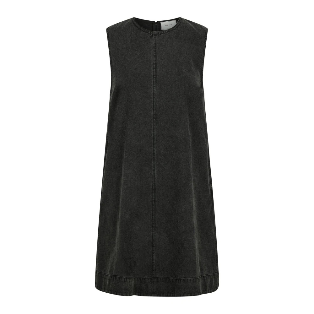 NEO NOIR Zwarte Denim Gewassen Jurk Black Dames