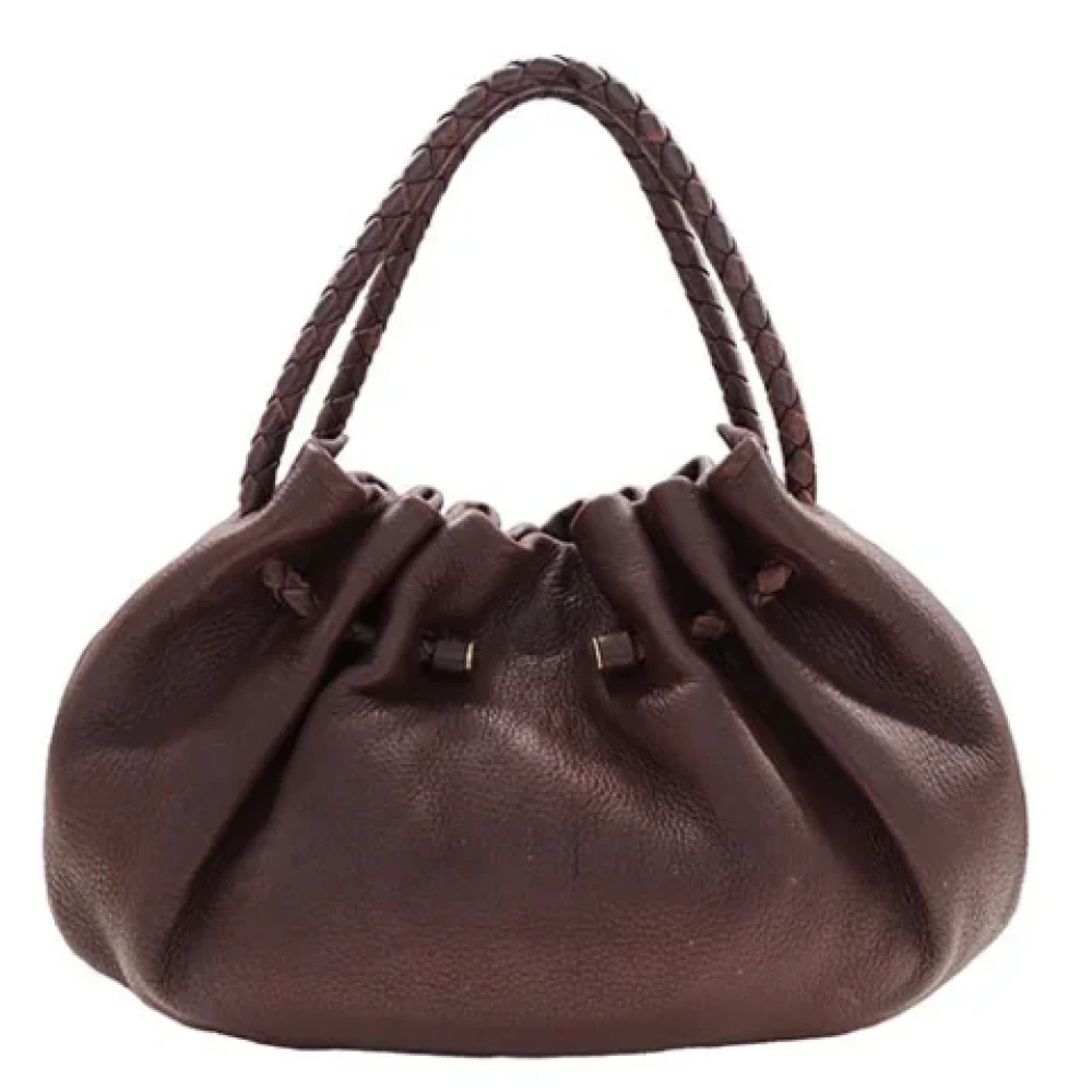 Bottega Veneta Vintage Pre-owned Leather handbags Black Dames