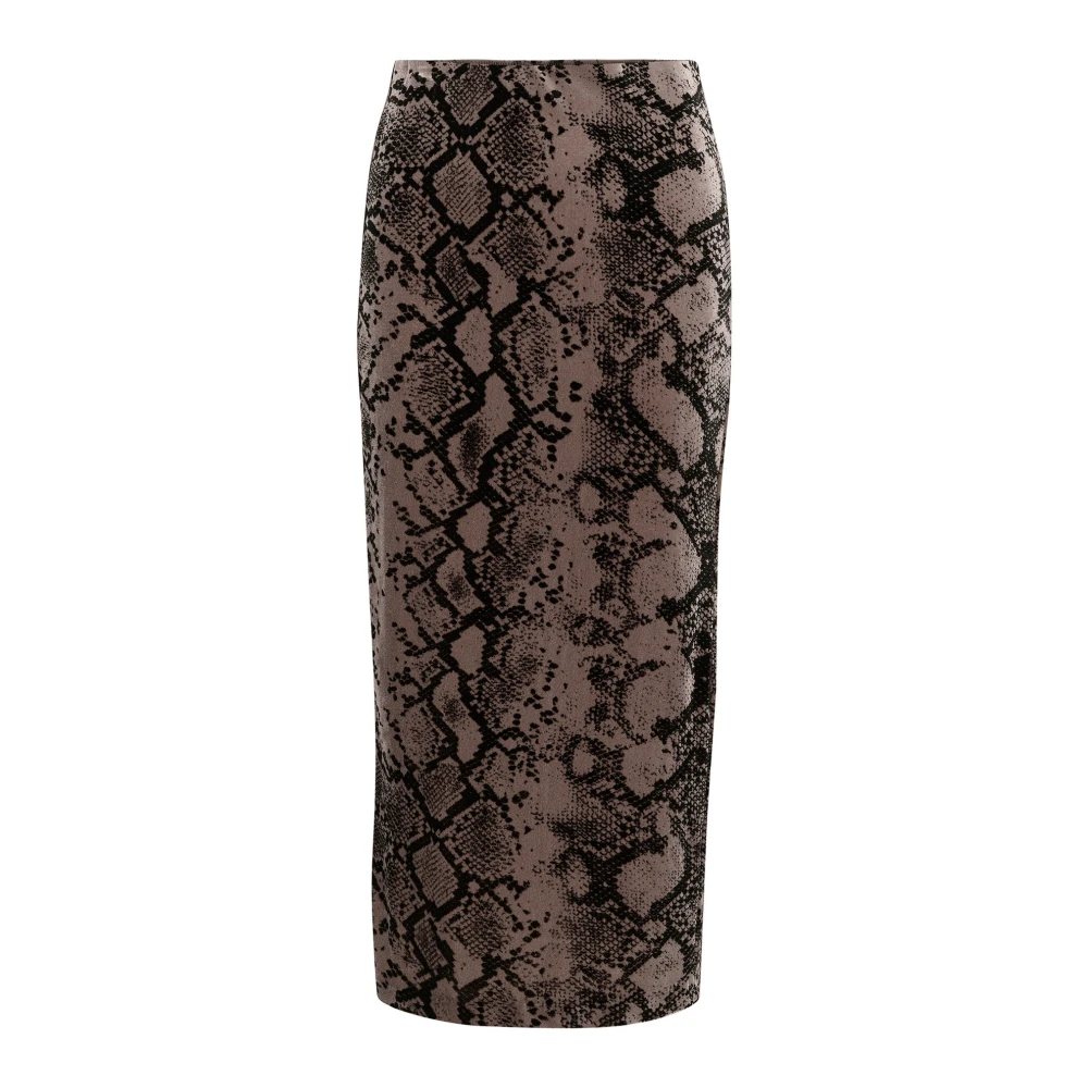 InWear Elegante Sandy Snake Rok Brown Dames