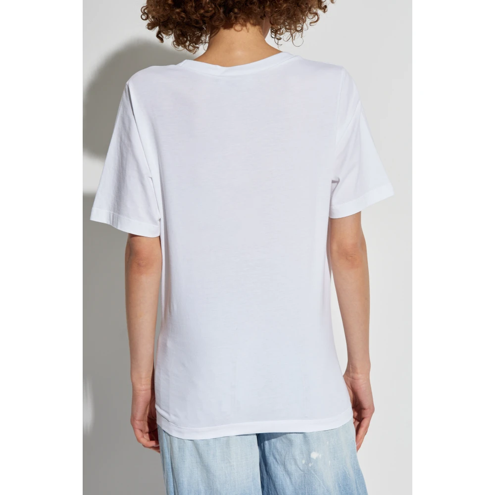 Dsquared2 Bedrukt T-shirt White Dames