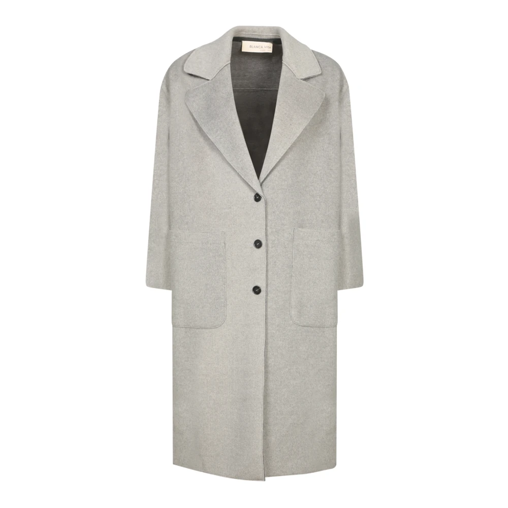 Blanca Vita Elegante Grijze Jas Aw24 Gray Dames