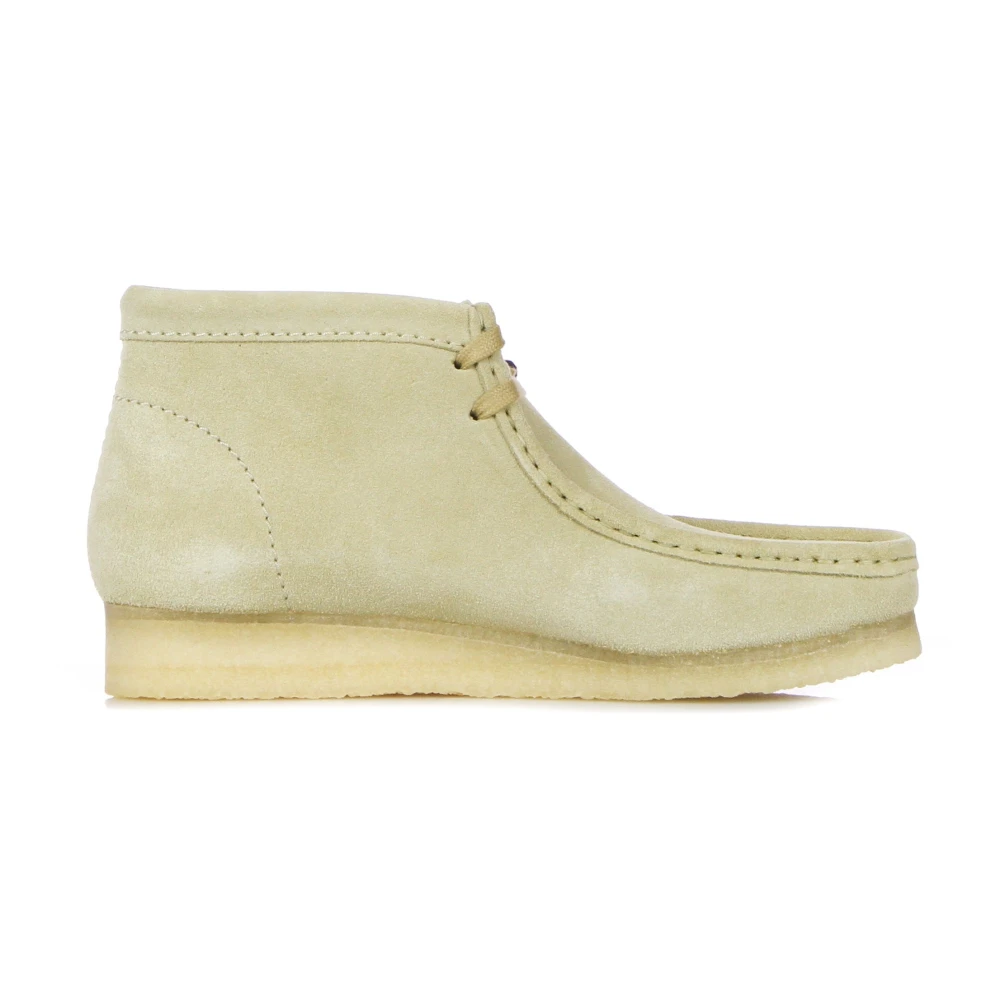 Clarks Men's Beige Lace-Up Boots, 10 Uk, Maple Suede Wallabee Boot