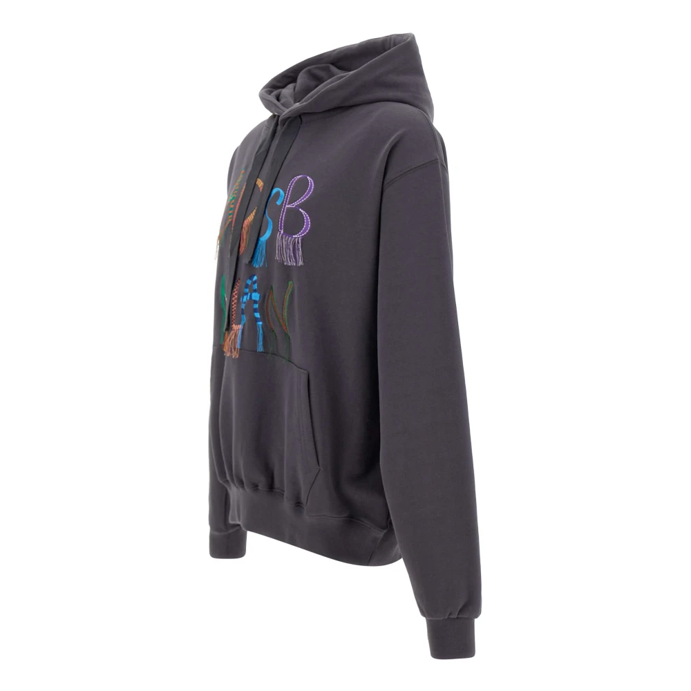 Andersson Bell Essentiële Grijze Katoenen Sweatshirt Hoodie Gray Heren