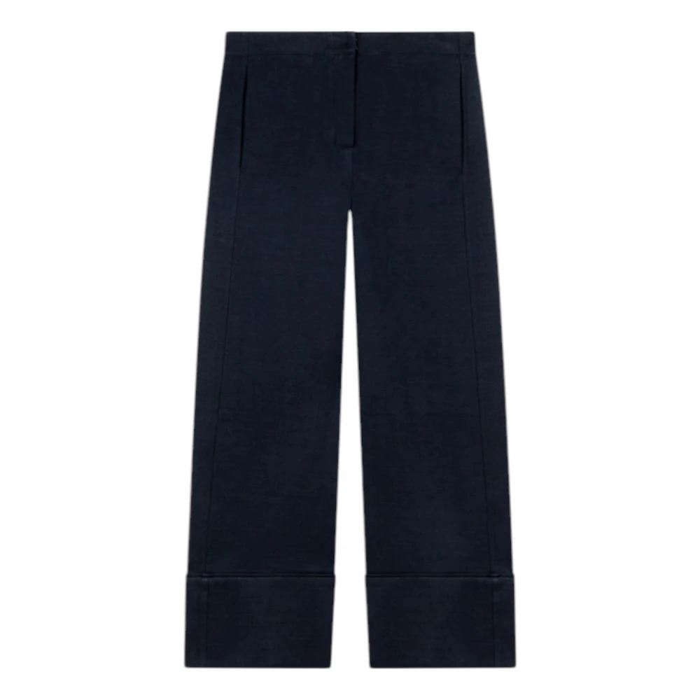 Dondup Navy Regular-fit Broek Blue Dames