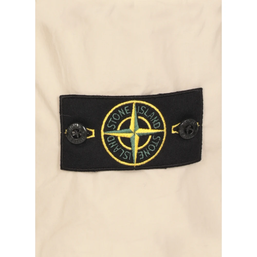 Stone Island Beige Cargo Broek Elastische Taille Zakken Beige Heren