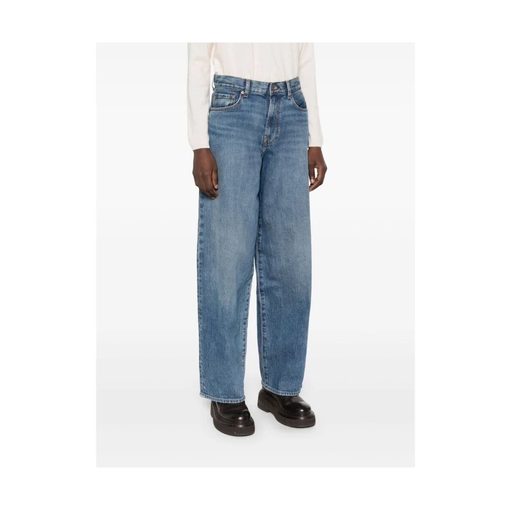 7 For All Mankind Jeans wijde pijpen Blue Dames