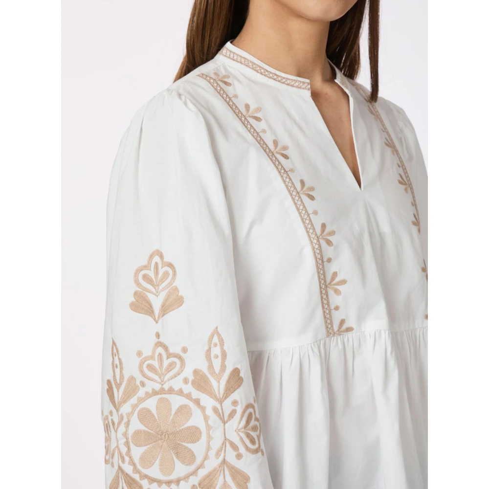 NEO NOIR Geborduurde Off White Blouse White Dames