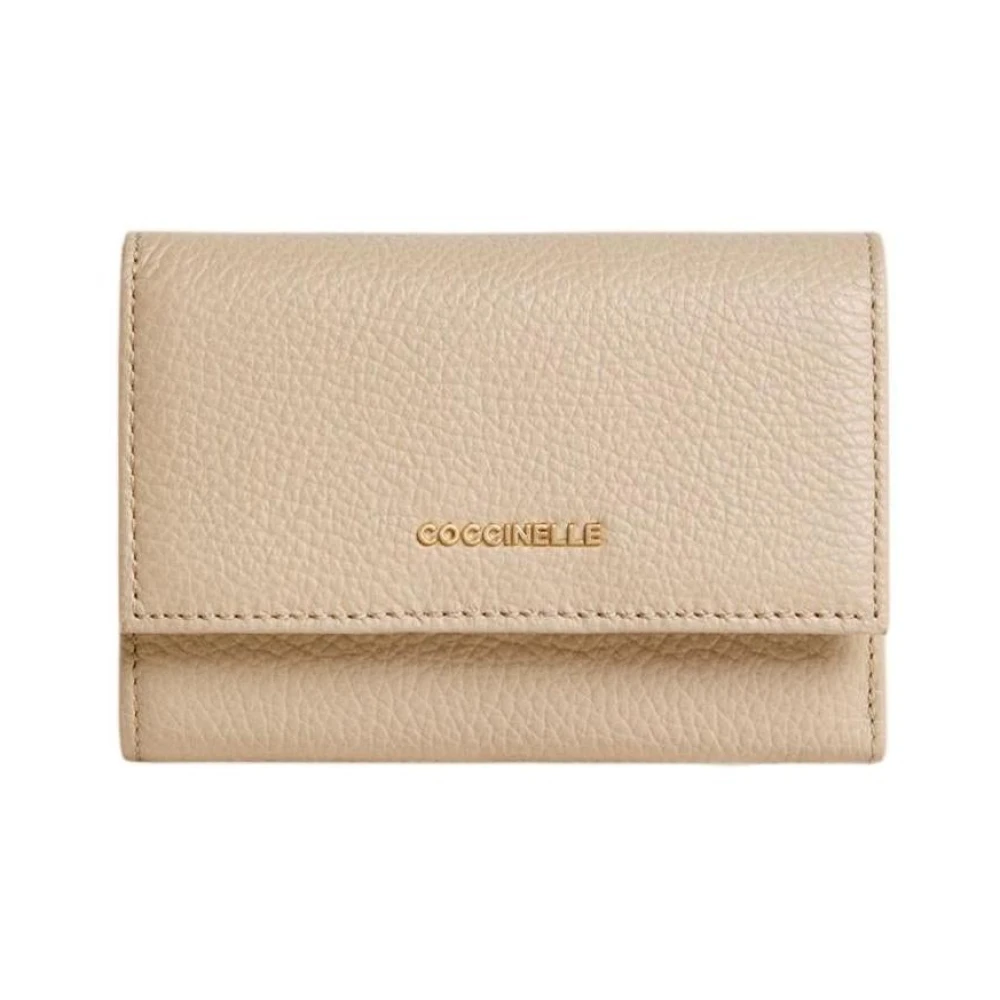 Coccinelle Women's Beige Wallets & Cardholders, One Size, Metallic Soft Wallet