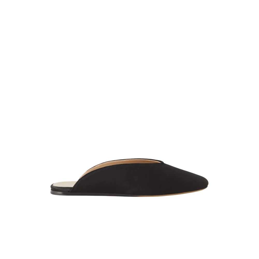 Le Monde Beryl Black Mules, Female, 5 Uk, Satin Mules