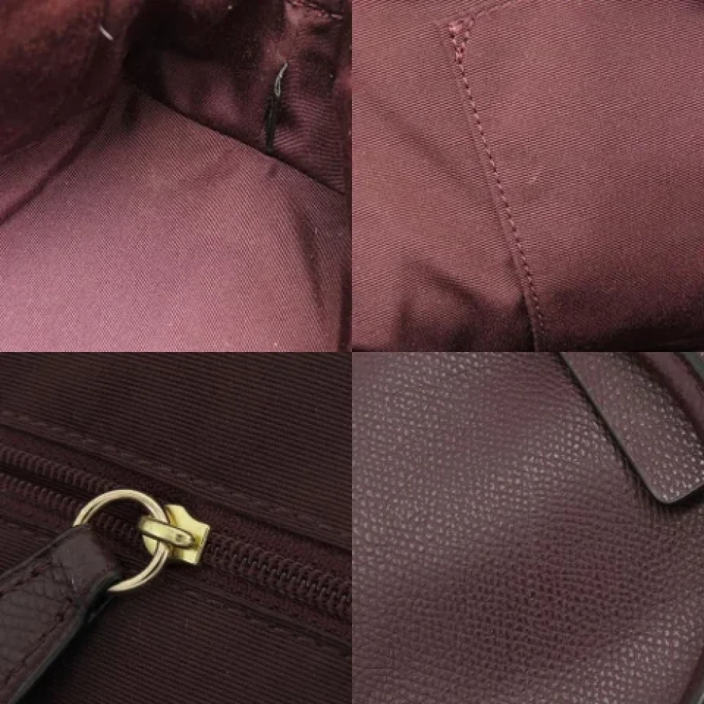 Coach Pre-owned Leather handbags Red Dames
