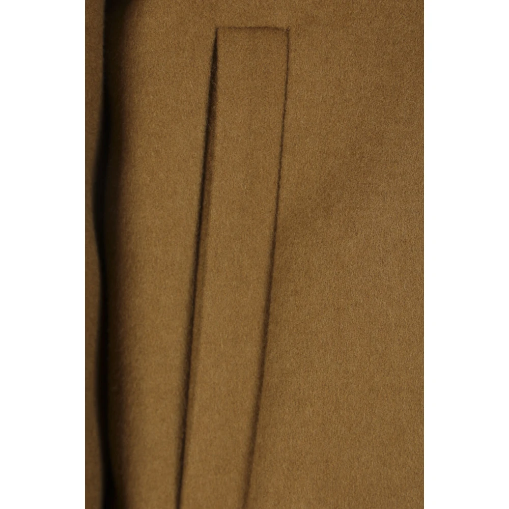 Burberry Equestrian Knight Design Cashmere Bomber Coat Brown Heren