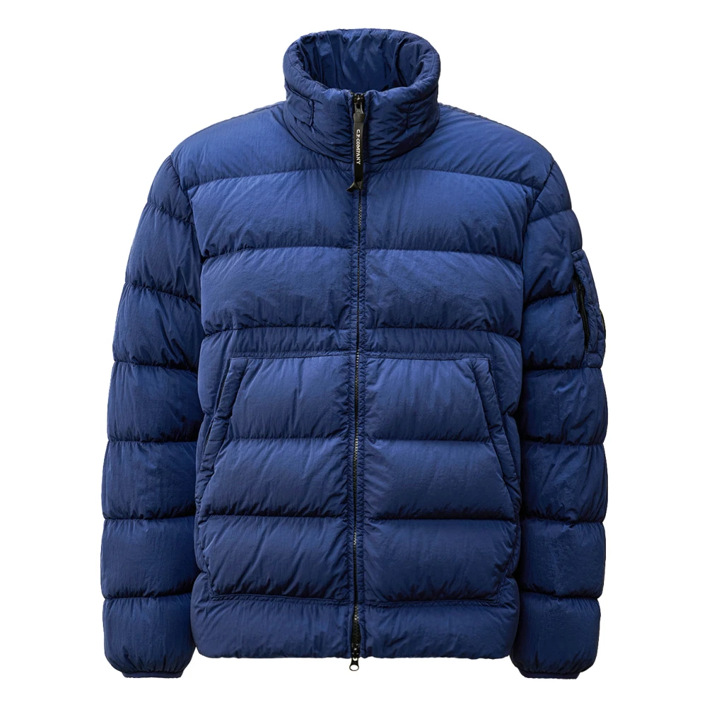 C.P. Company Chrome-R Pufferjas met Lente Detail Blue Heren