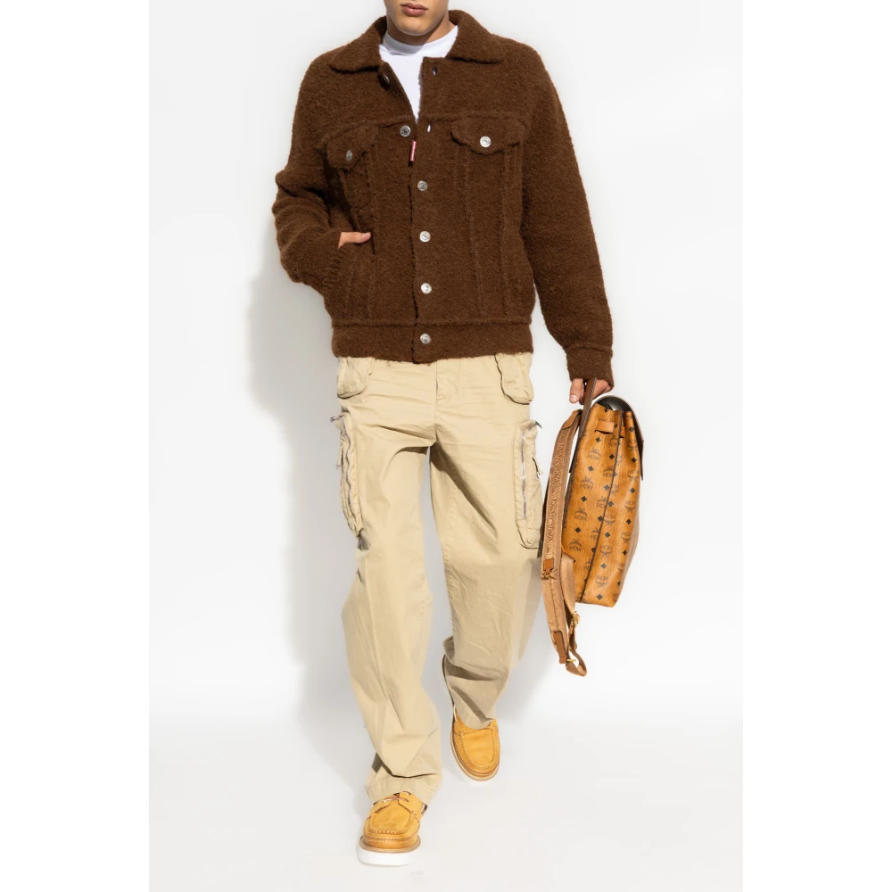 Dsquared2 Wollen jas Brown Heren