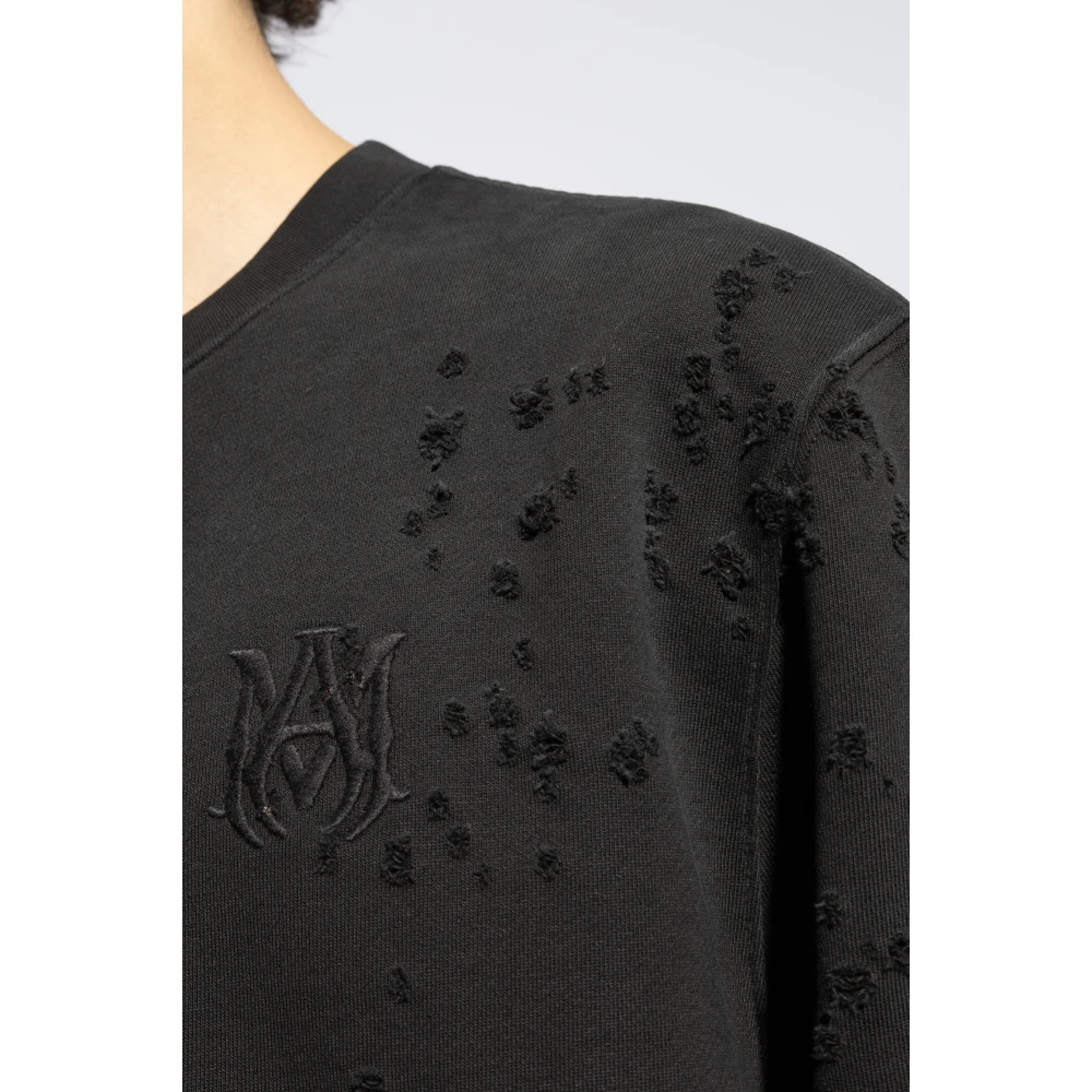 Amiri Sweatshirt met logo Black Heren