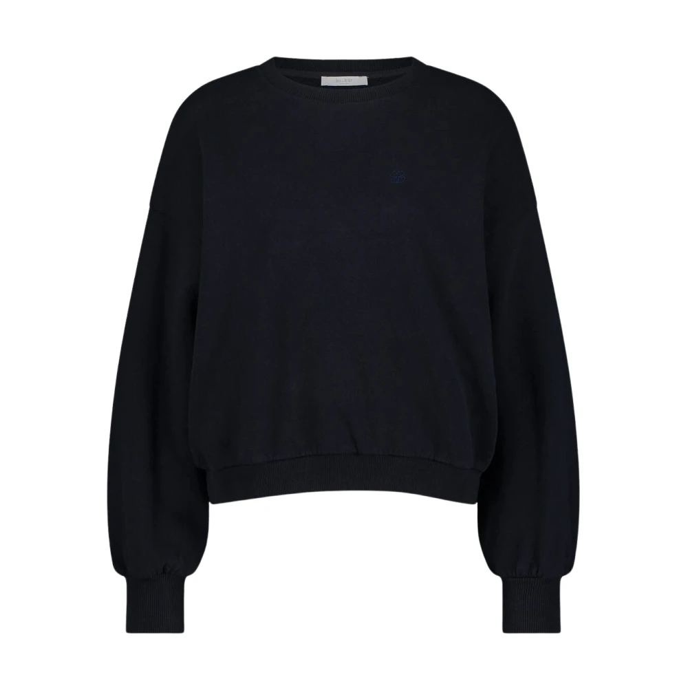 By-Bar Lucky Curve Sweater Blue Dames