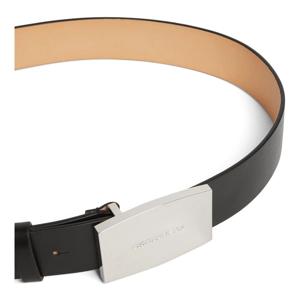 Dsquared2 Stijlvolle M802 Riem voor Mannen Black Heren