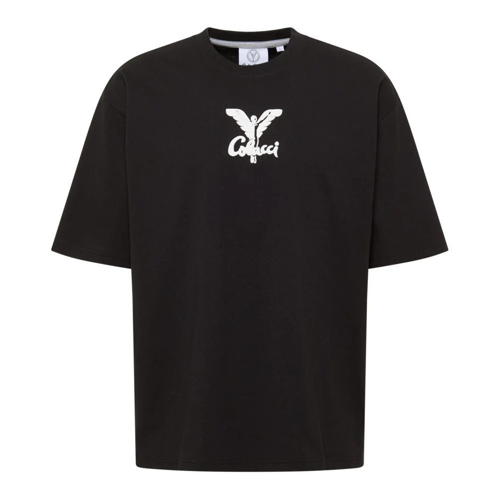 Carlo colucci Oversize T-shirt Di Pauli Black Heren