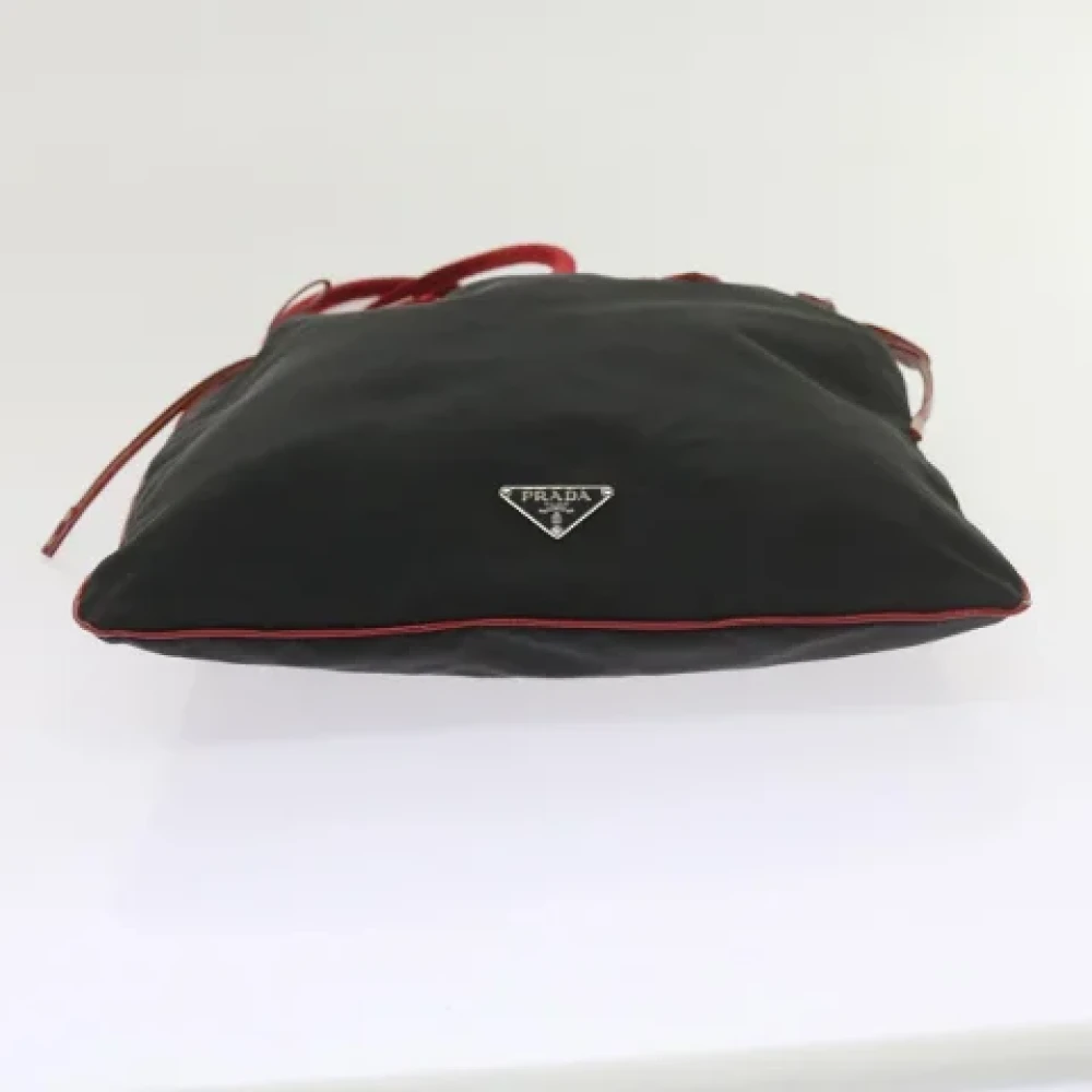 Prada Vintage Pre-owned Nylon handbags Black Dames