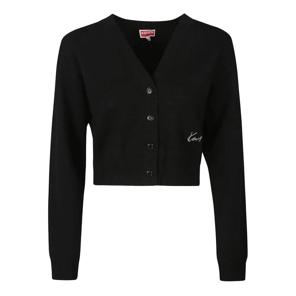 Kenzo Stijlvolle Marguerite Cardigan Black Dames