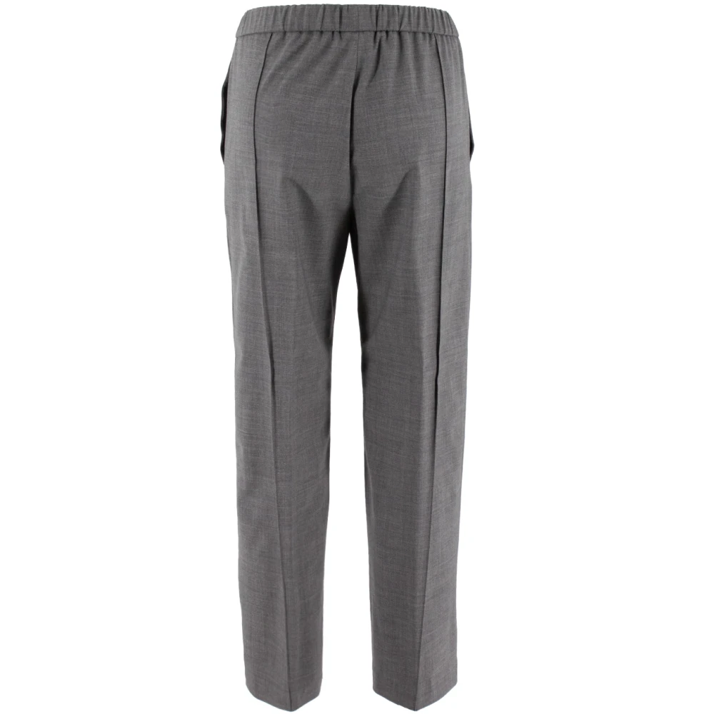 Fabiana Filippi Melange Straight Broek Gray Dames